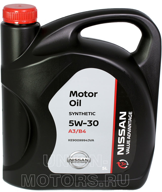 Моторное масло Nissan 5W30 KE90099943VA  Value Advantage  в упаковке канистра 5 л
