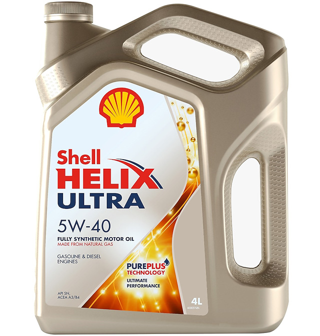 Моторное масло Shell Helix Ultra 5W-40 канистра 4 л. ACEA A3/B4, артикул: 550051593