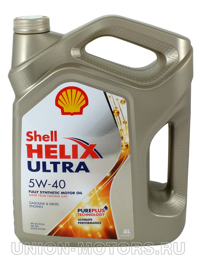 Масло моторное SHELL Helix Ultra 5W40 канистра 4 л