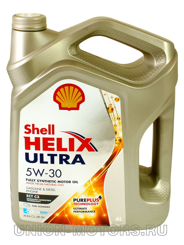 Масло Shell Helix Ultra ECT 5W-30 ACEA C3 API SN канистра 4 л