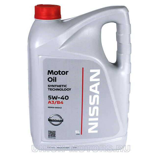 Масло моторное NISSAN Fully Synthetic 5W40 канистра 5 л