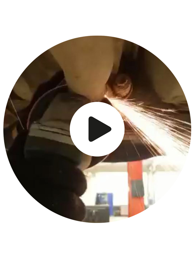 YouTube видео ремонта приемной трубы глушителя в Юнион Моторс
